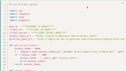 Código Python para ingesta dinámica